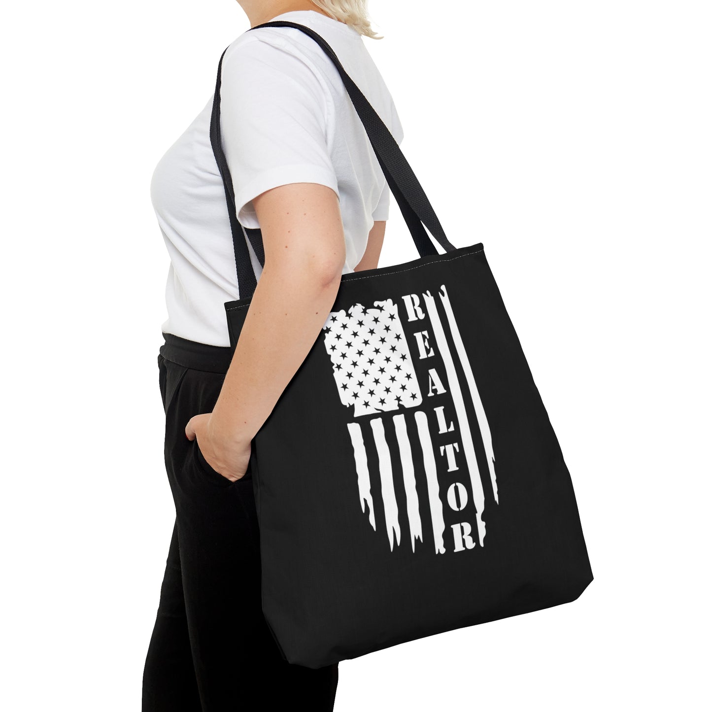 American Flag & Realtor  - Canvas Tote 3 Sizes