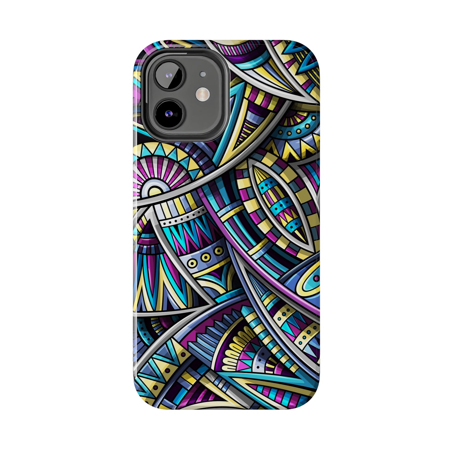 Tribal Colorful Abstract Design Iphone Tough Phone Case