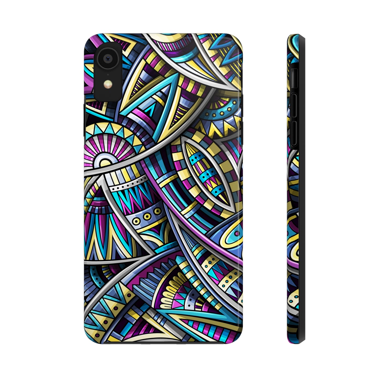 Tribal Colorful Abstract Design Iphone Tough Phone Case