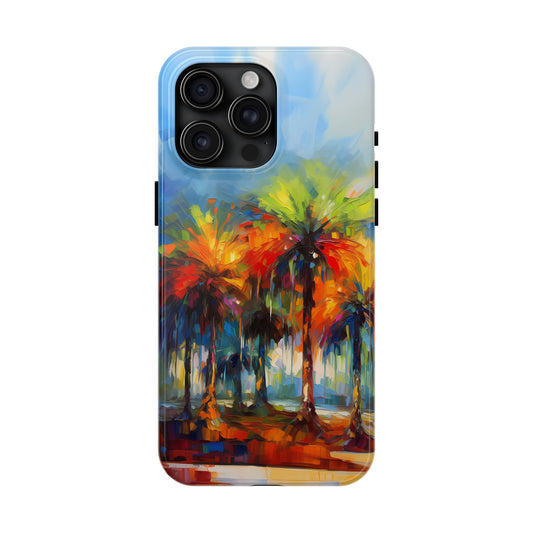 Dynamic Palmettos Abstract Depiction of South Carolina's Iconic Trees  Iphone Tough Phone Case