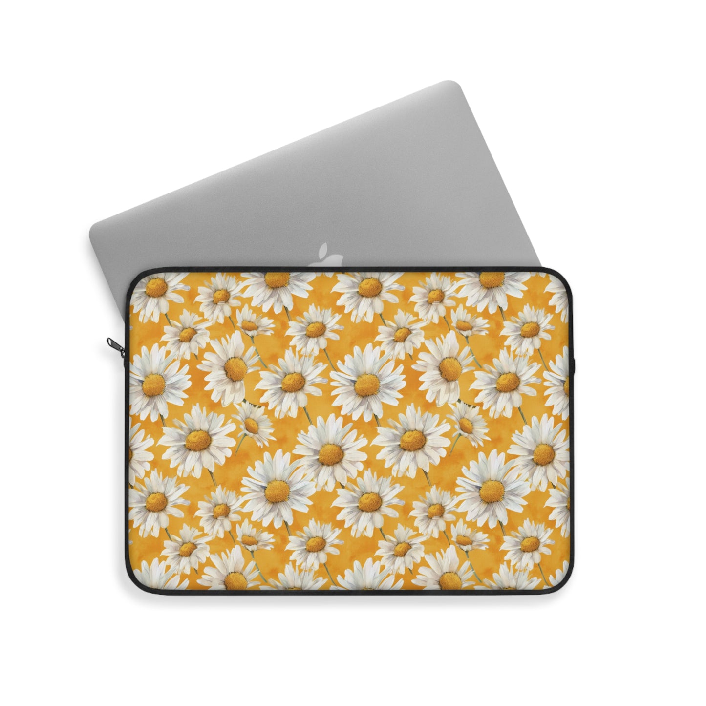 Golden Daisy Field with Vibrant Yellow Floral Design Laptop or Ipad Protective Sleeve 3 Sizes Available