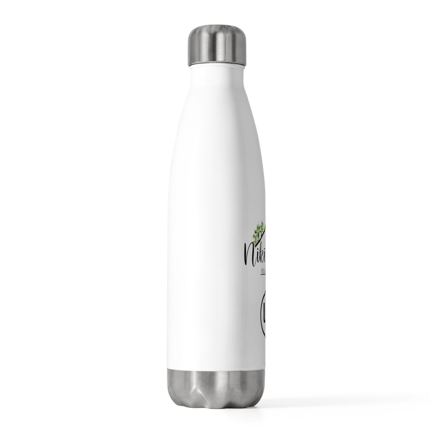 Niki Carter Black Logo & LPT 20 oz Insulated Stainless Steel Water Bottle