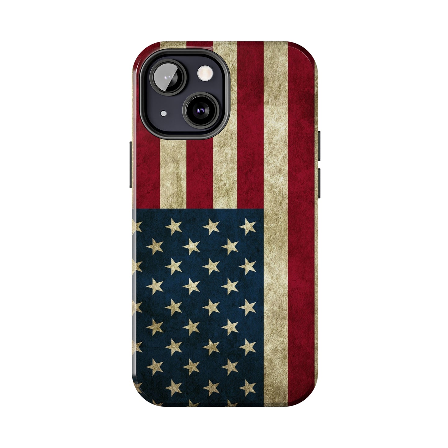 Rugged American Flag Iphone Tough Phone Case