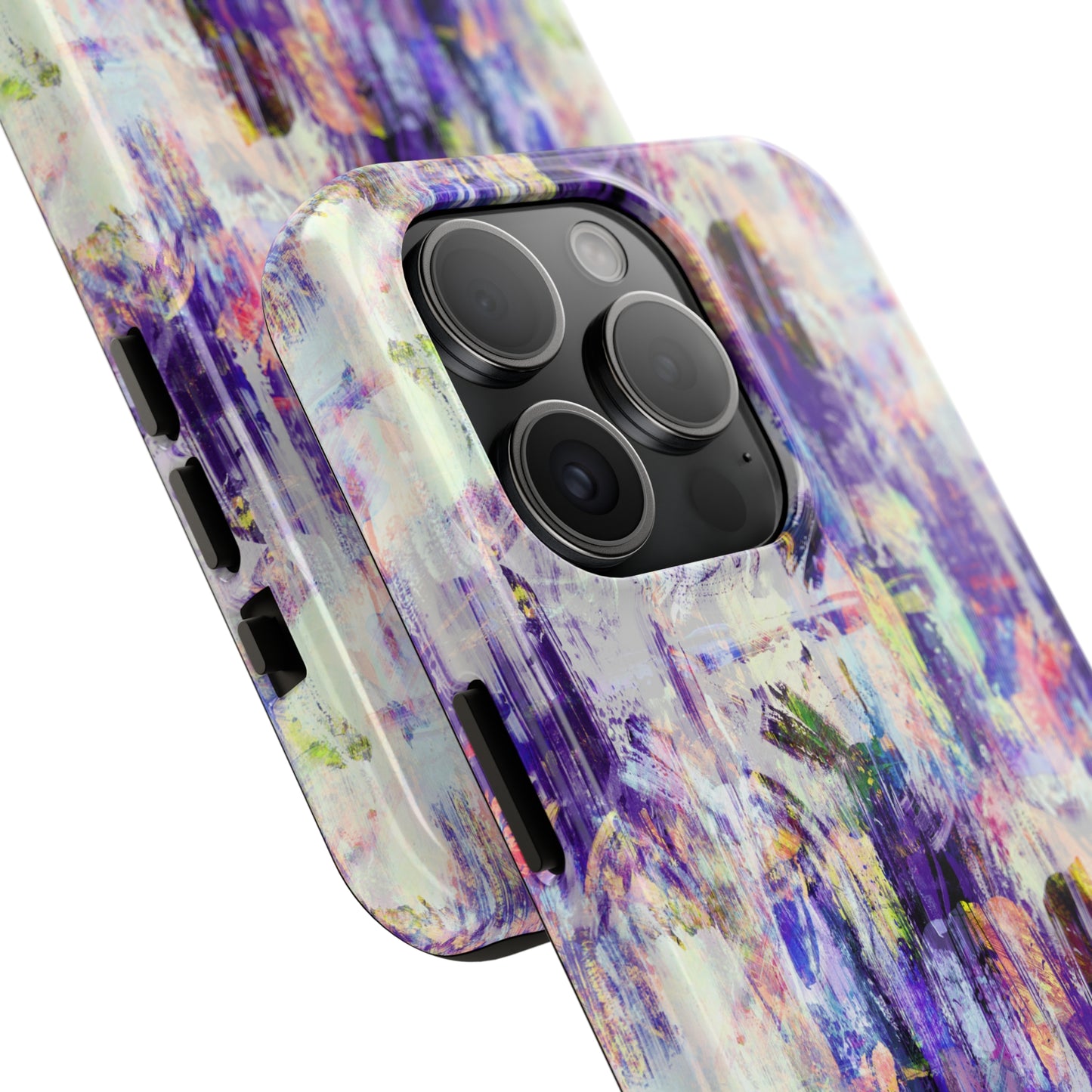 Purple Spring Painted Abstract Iphone Tough Phone Case