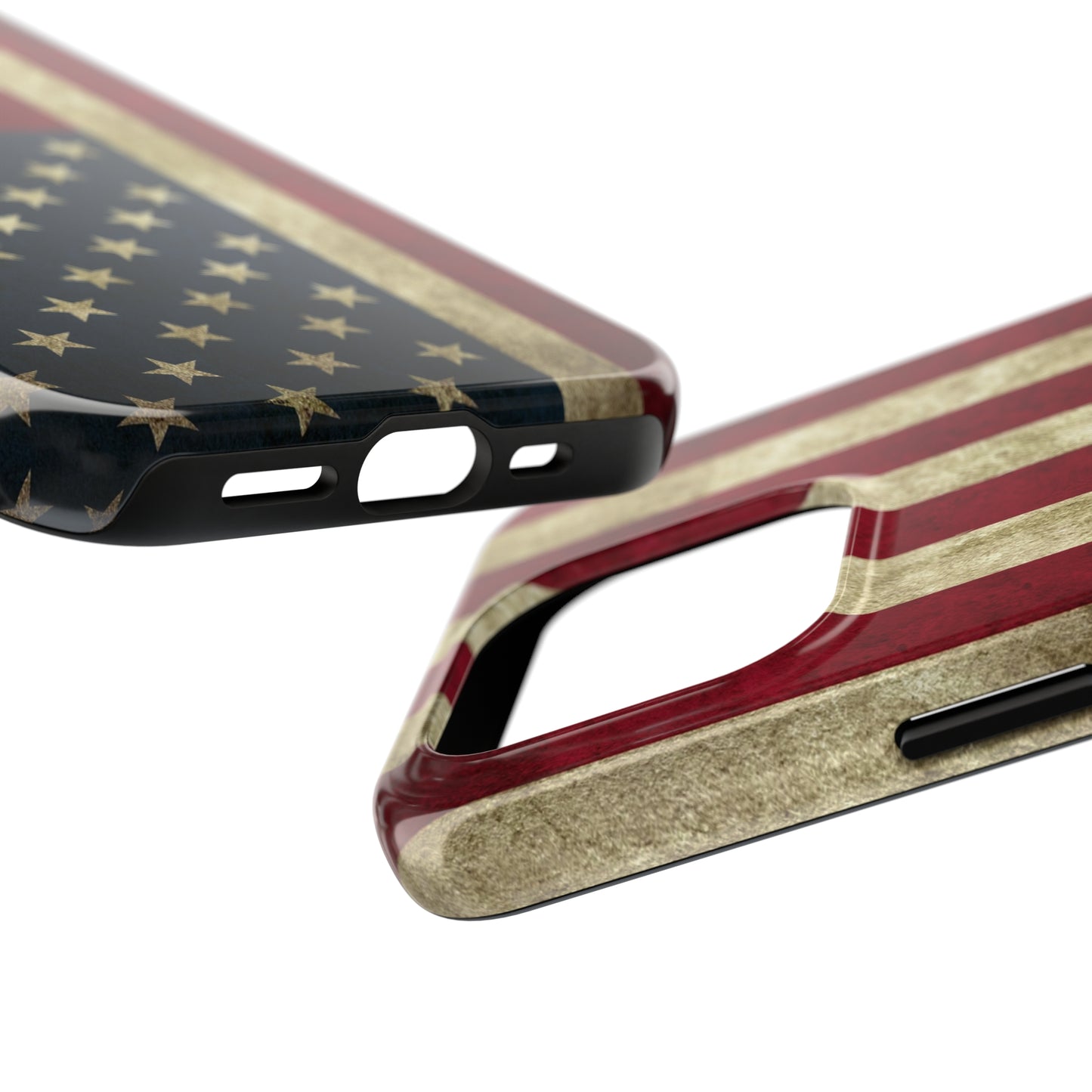 Rugged American Flag Iphone Tough Phone Case