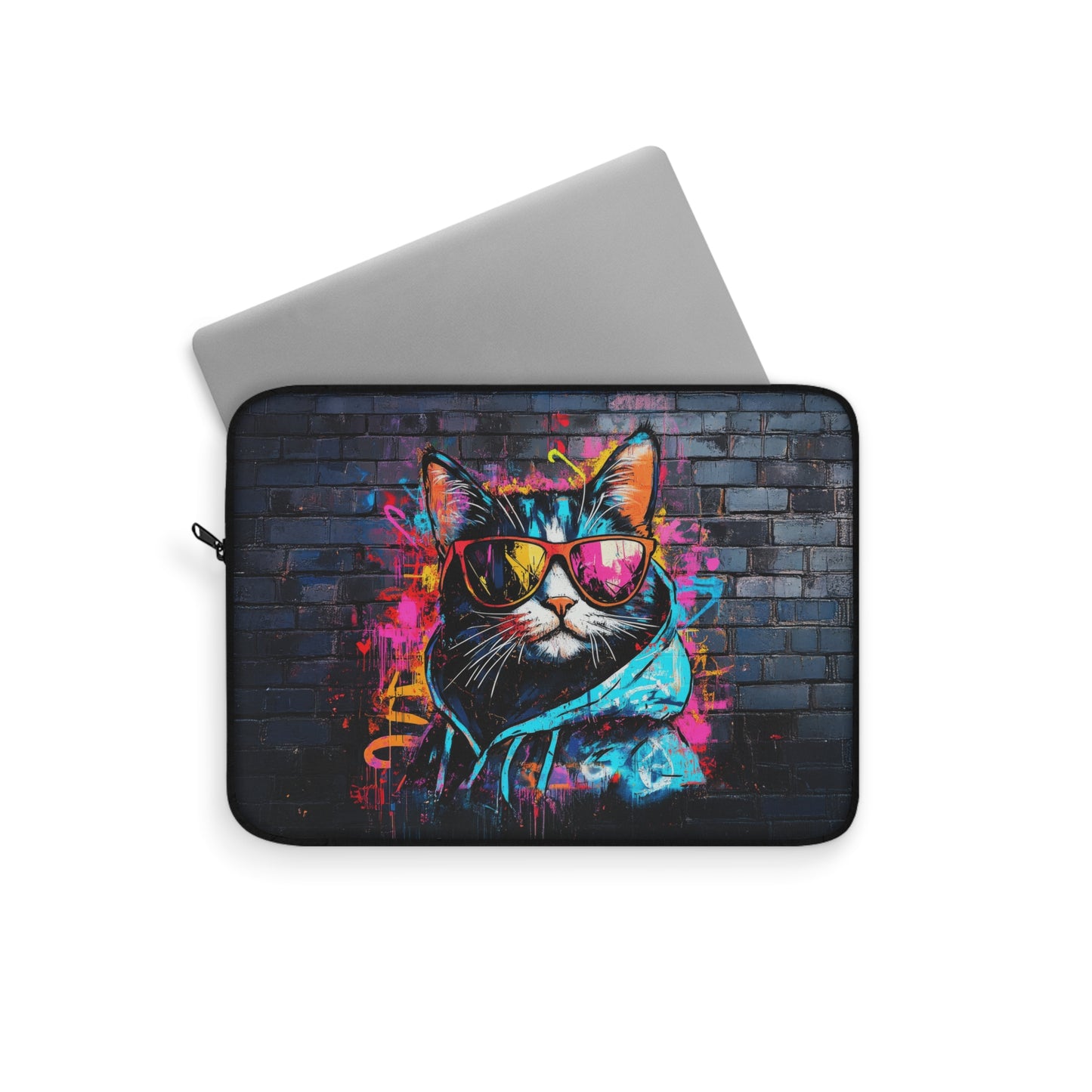 Urban Cool Cat Laptop or Ipad Protective Sleeve 3 Sizes Available