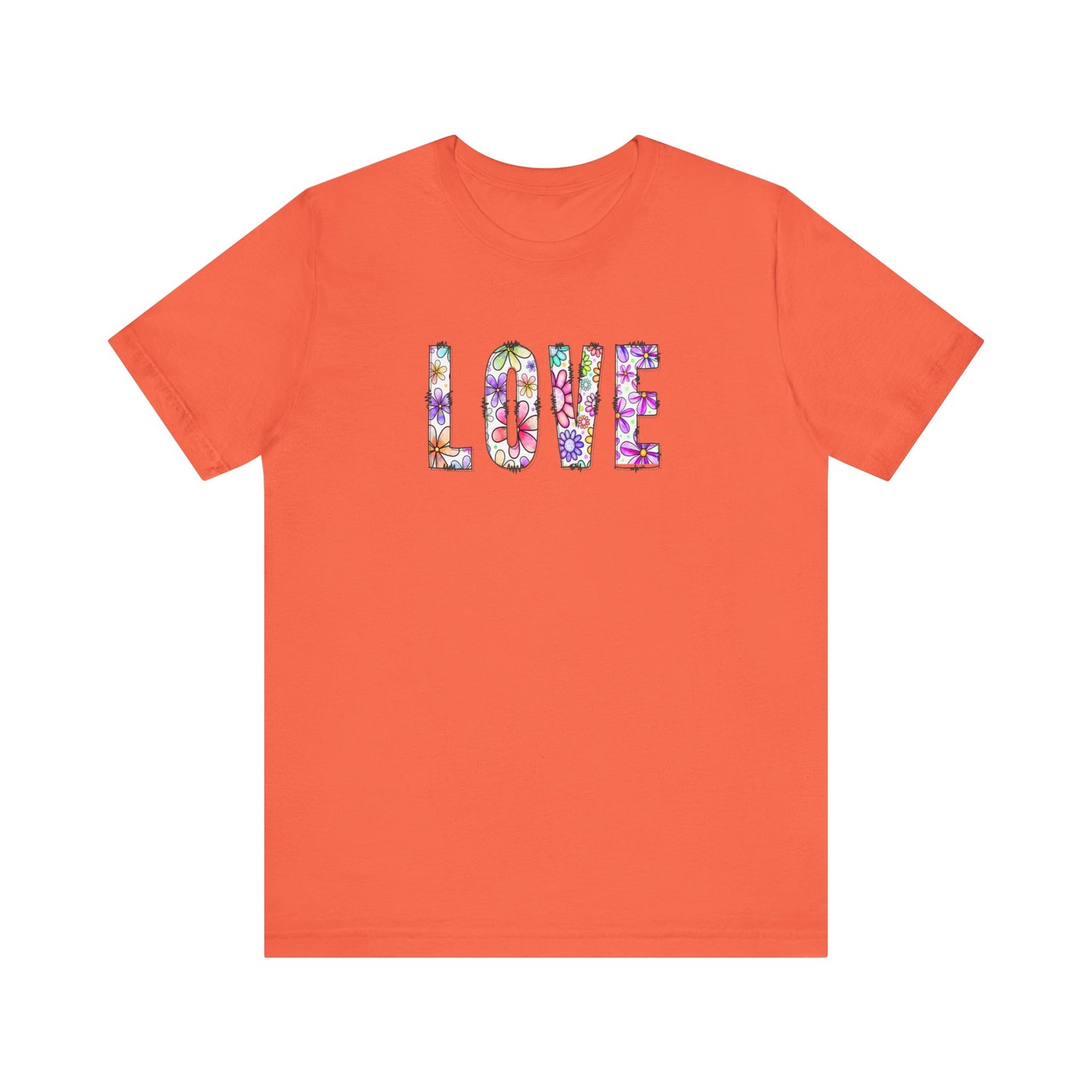 LOVE with Daisy Flowers - Short Sleeve T-Shirt XS-5XL