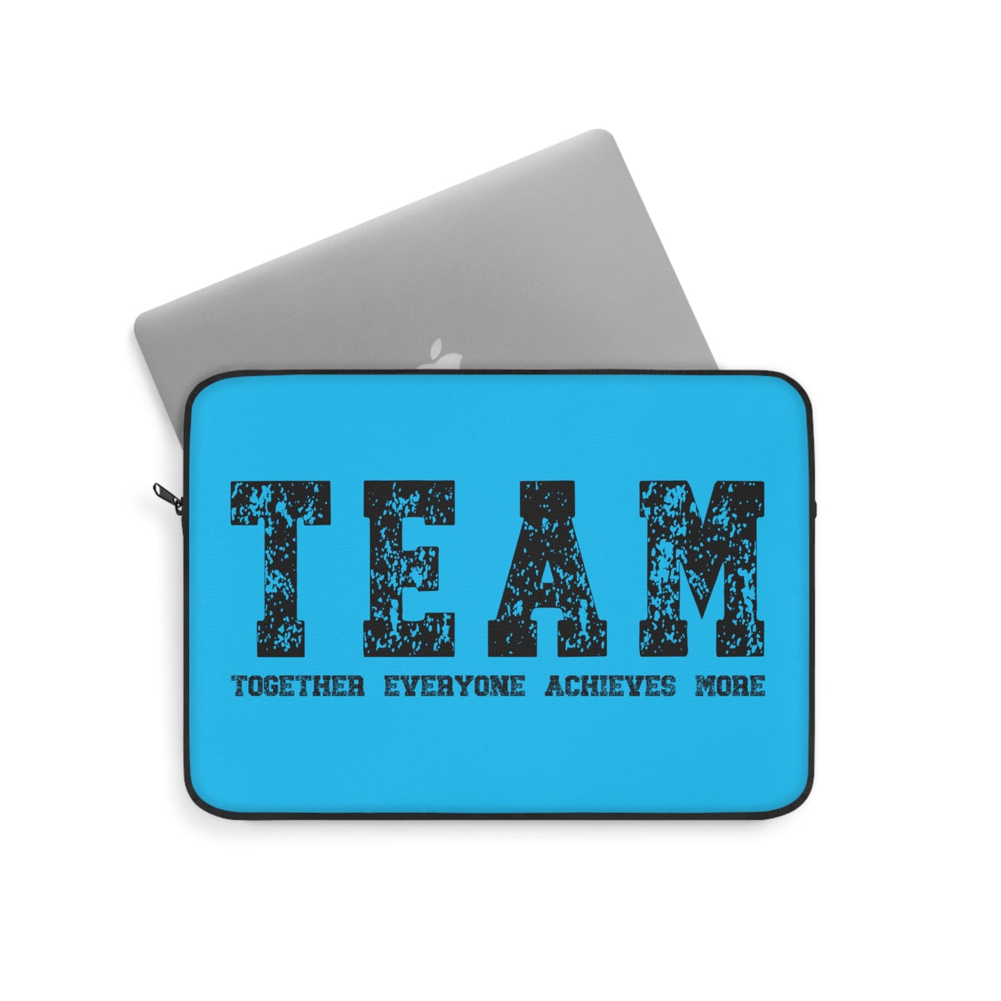 TEAM Together Everyone Achieves More Blue & Black Laptop or Ipad Protective Sleeve 3 Sizes