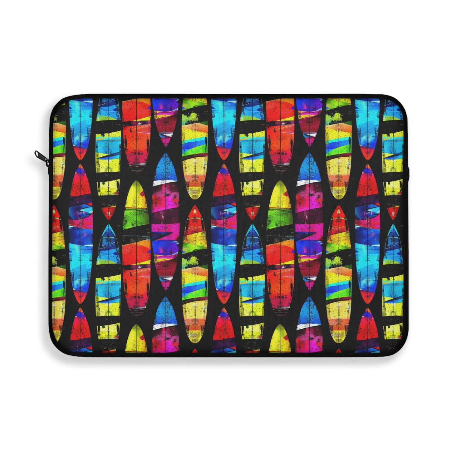 Prismatic Waves: Surfing on Rainbow Dreams Laptop or Ipad Protective Sleeve 3 Sizes Available