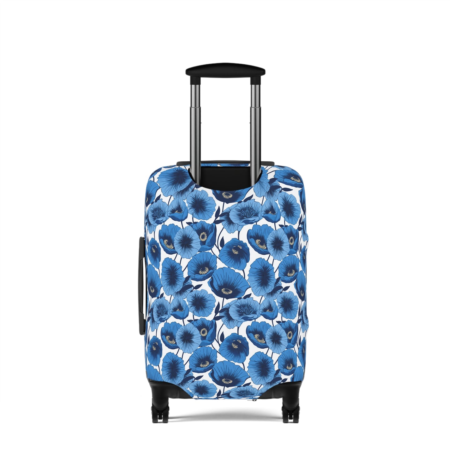 Vivid Blooms Bright Blue Poppies Design  - Luggage Protector and Cover 3 Sizes