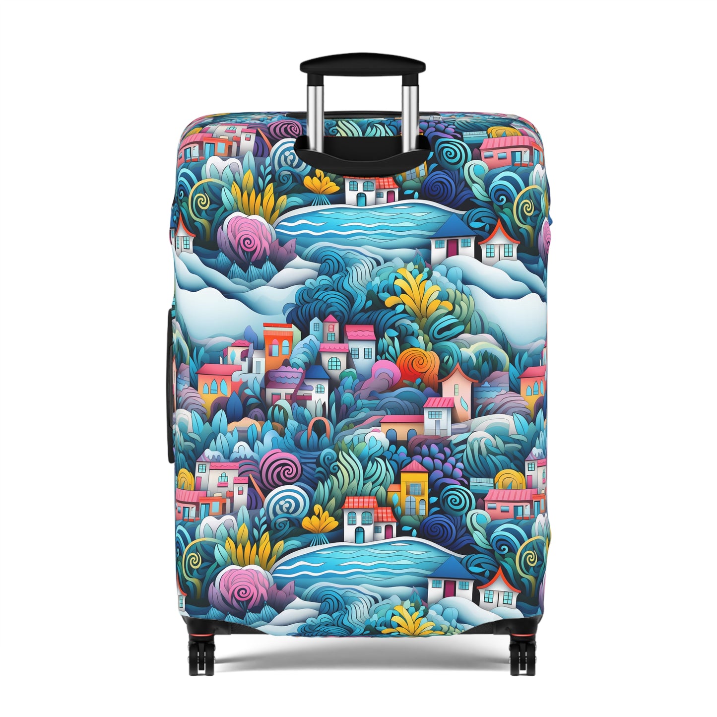 Coastal Charm Houses Inspired by South Carolina's Seaside  - Luggage Protector and Cover 3 Sizes