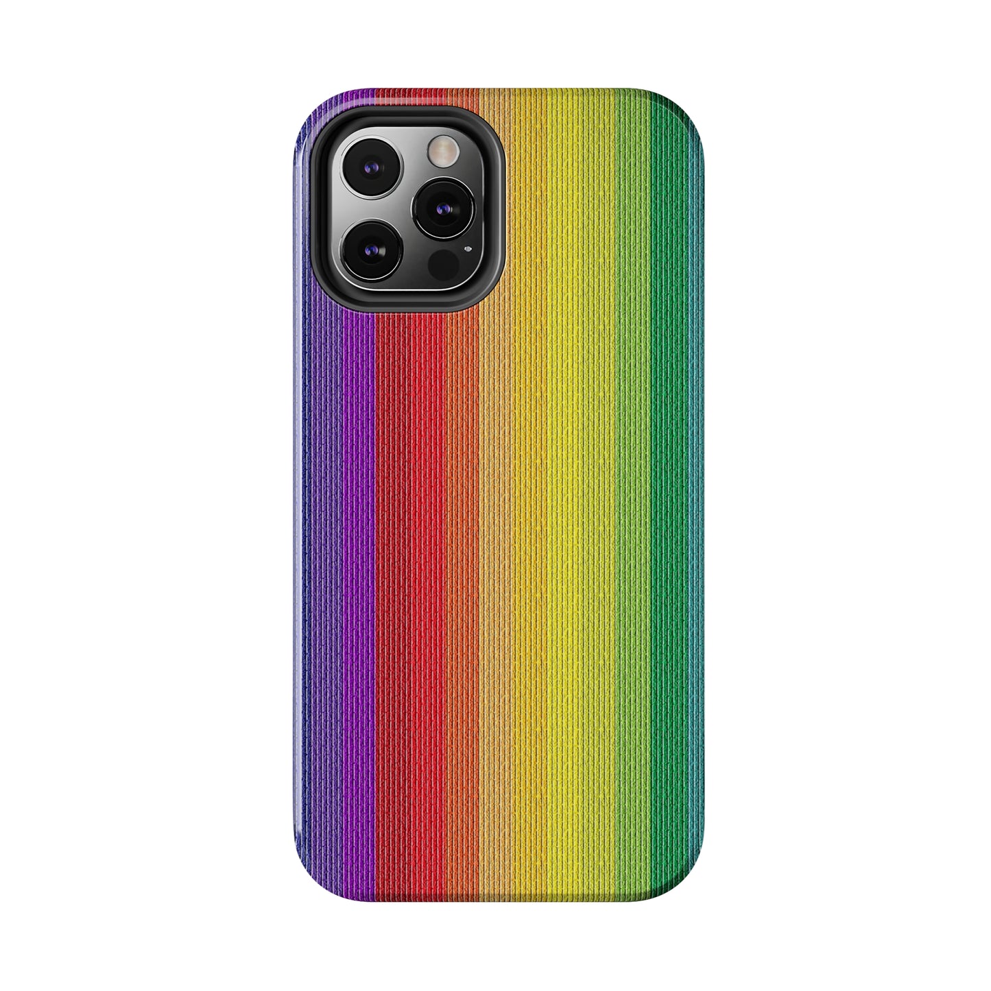 Rainbow Stripe Design Iphone Tough Phone Case