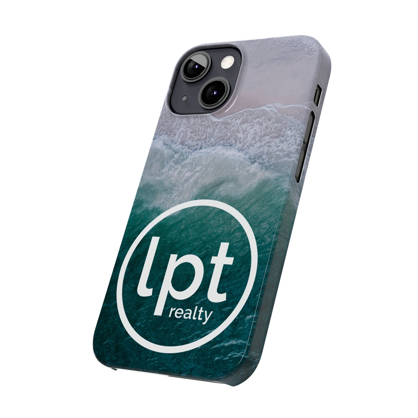 LPT Realty Logo -  Coastal Serenity: Beach and Ocean Bliss Iphone 15-12 Slim Phone Case