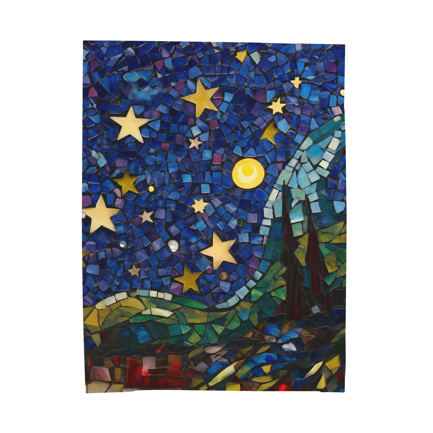 Starry Sky Nighttime Velveteen Plush Blanket 3 Sizes