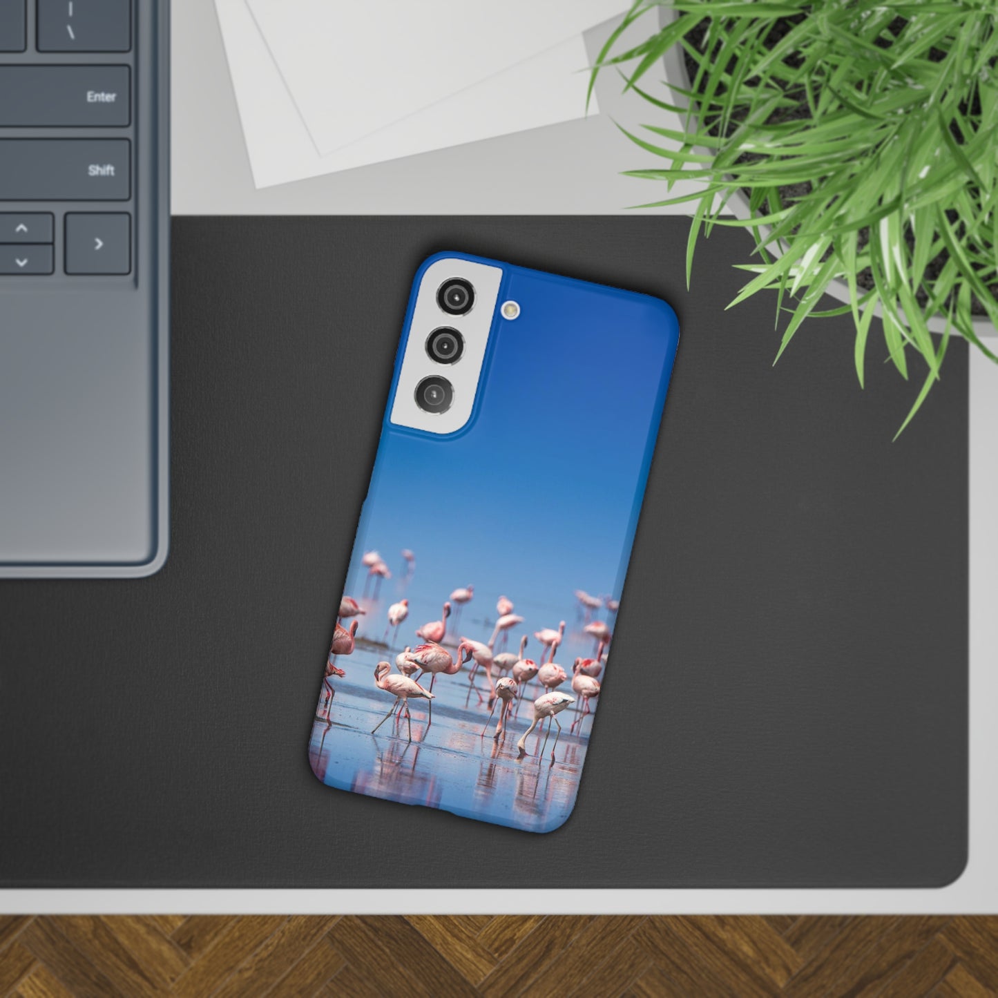 Flamingos on the Beach Samsung Slim Cases