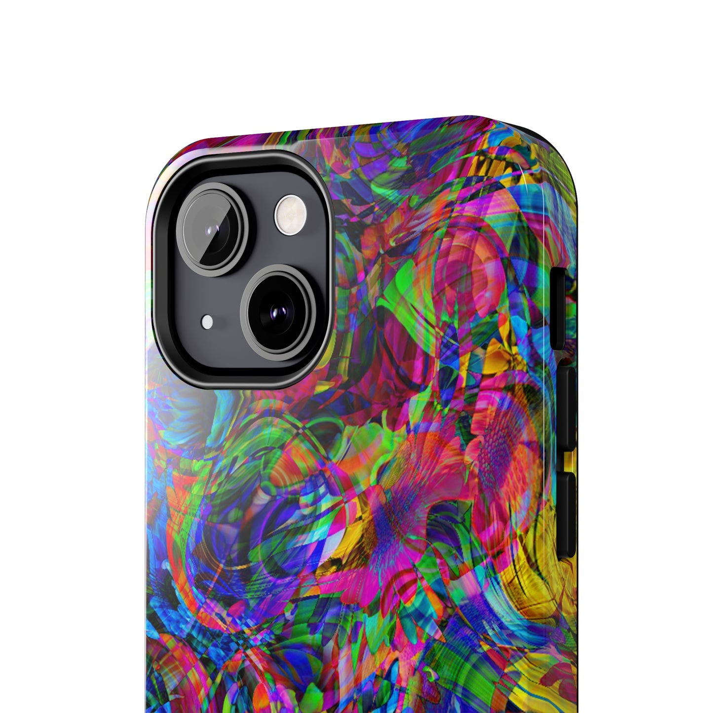 Rainbow Swirls Design Iphone Tough Phone Case