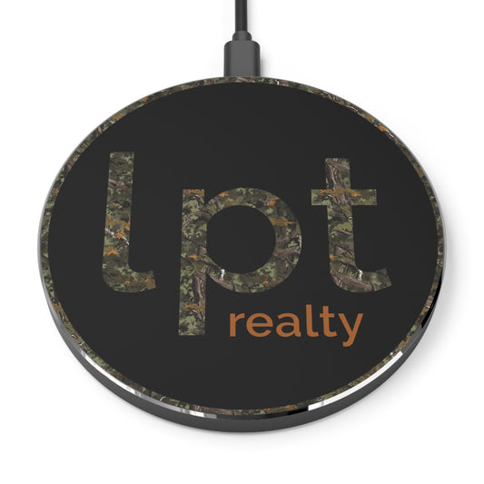 Wireless 10W Charger  - LPT Realty Logo Mossy Oak Themed Camouflage Design