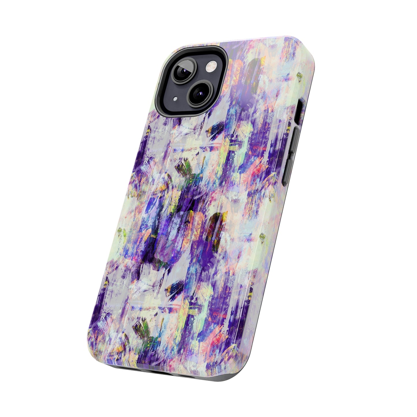 Purple Spring Painted Abstract Iphone Tough Phone Case