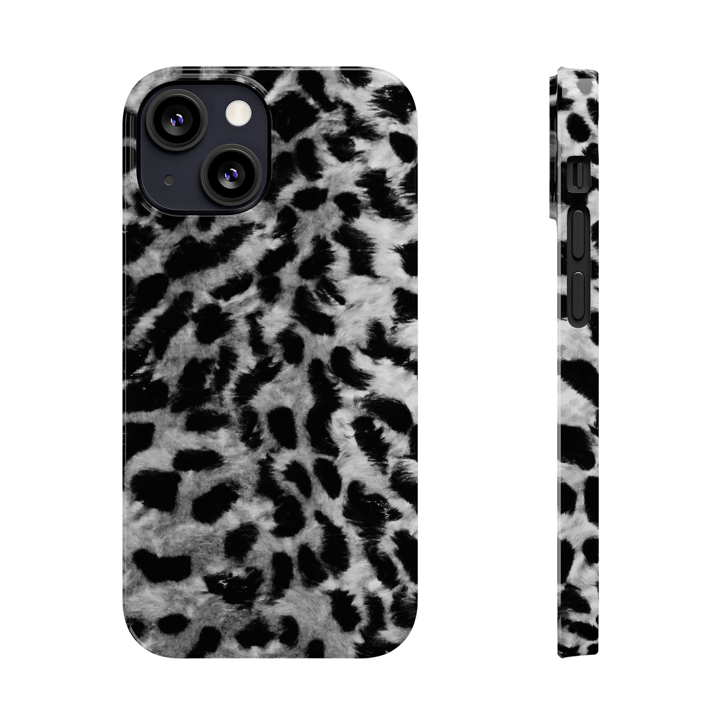 Leopard Fur Print Iphone 15-12 Slim Phone Case