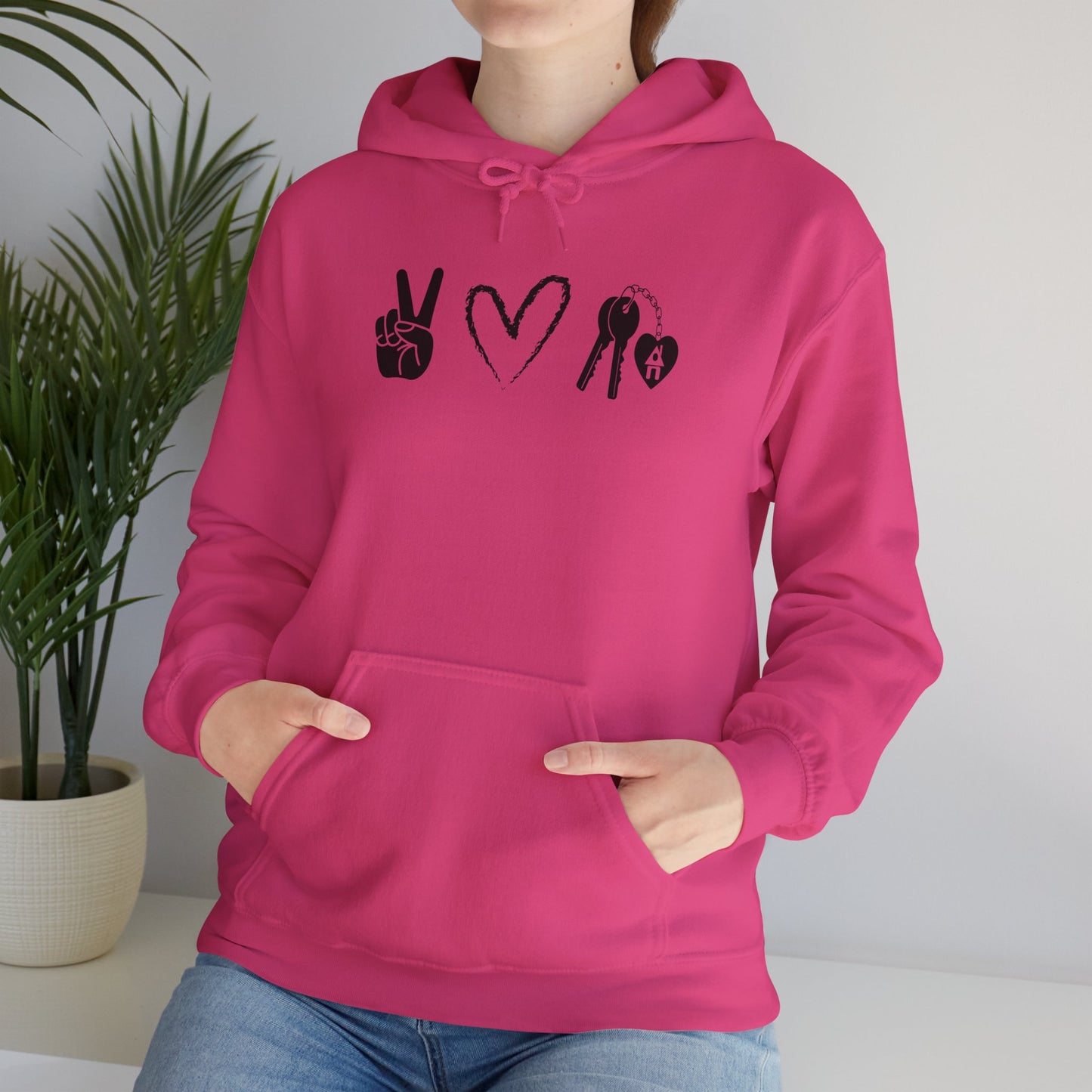 Peace, Love and Real Estate - Hooded Sweatshirt Unisex S-5XL