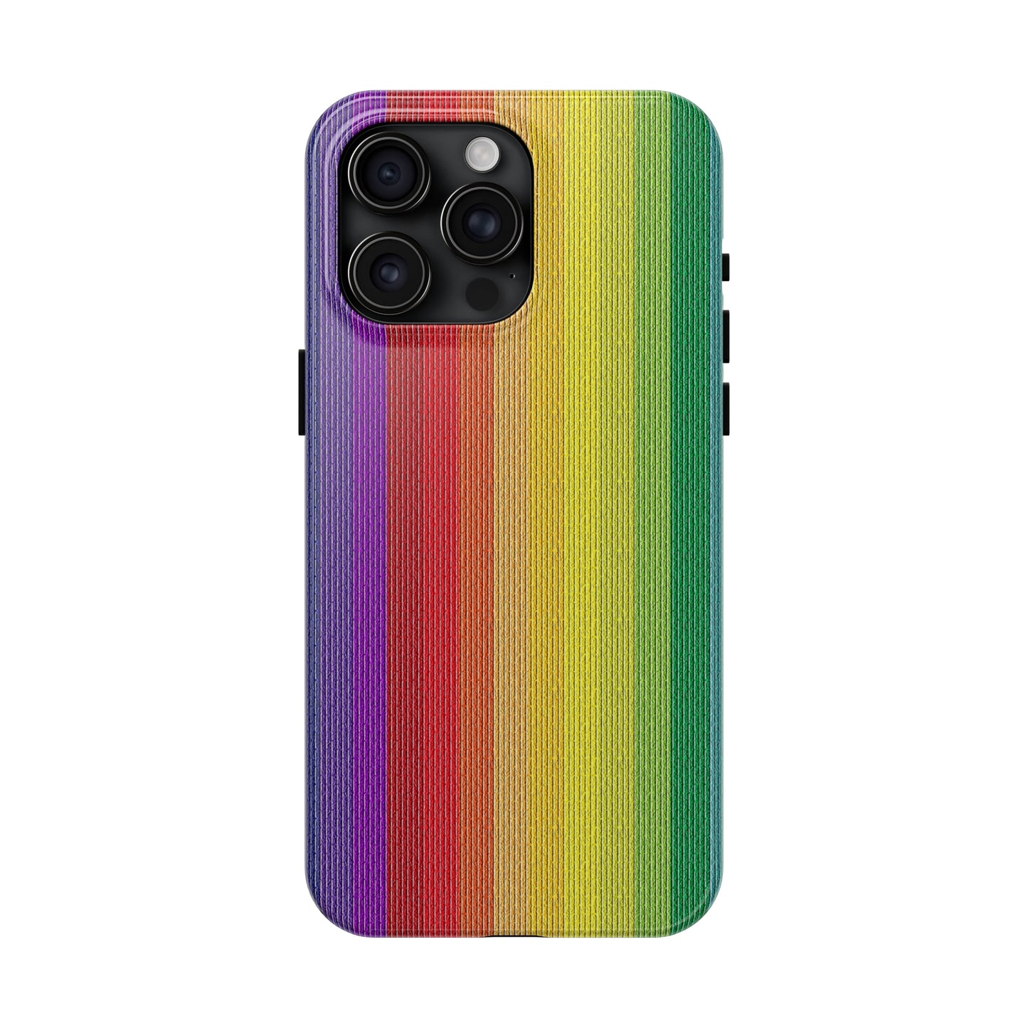 Rainbow Stripe Design Iphone Tough Phone Case