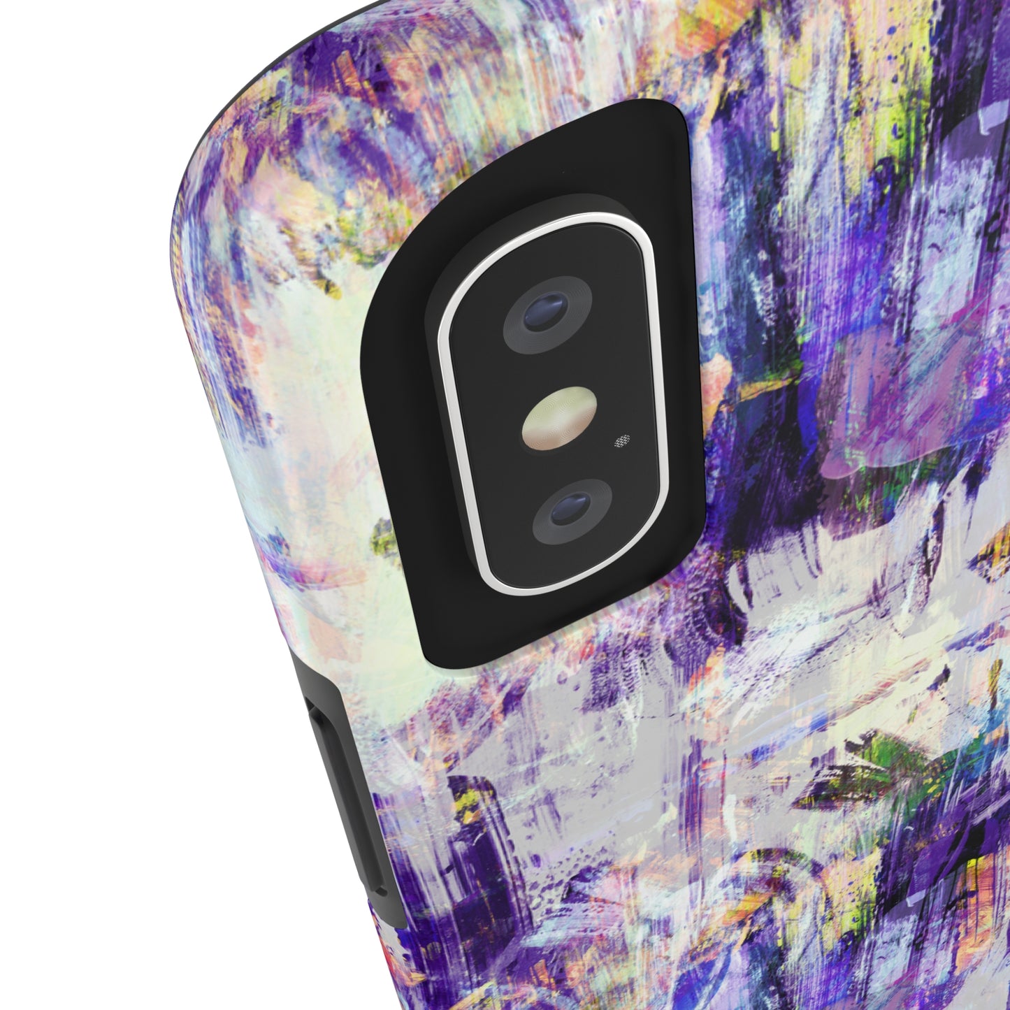 Purple Spring Painted Abstract Iphone Tough Phone Case