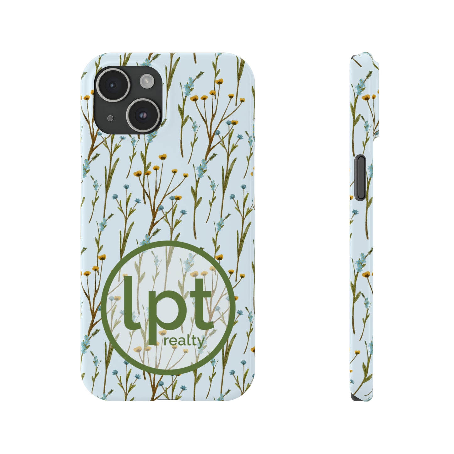 LPT Realty Logo -  Wildflowers Design Iphone 15-12 Slim Phone Case