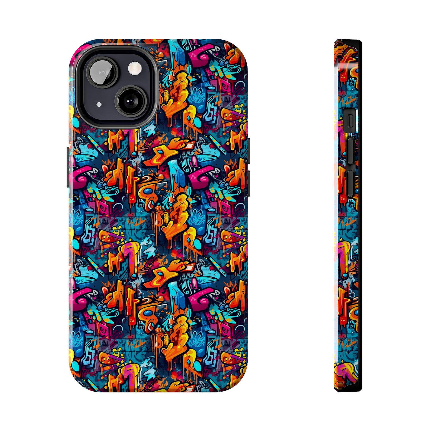 3D Abstract Graffiti Colorful Design Iphone Tough Phone Case