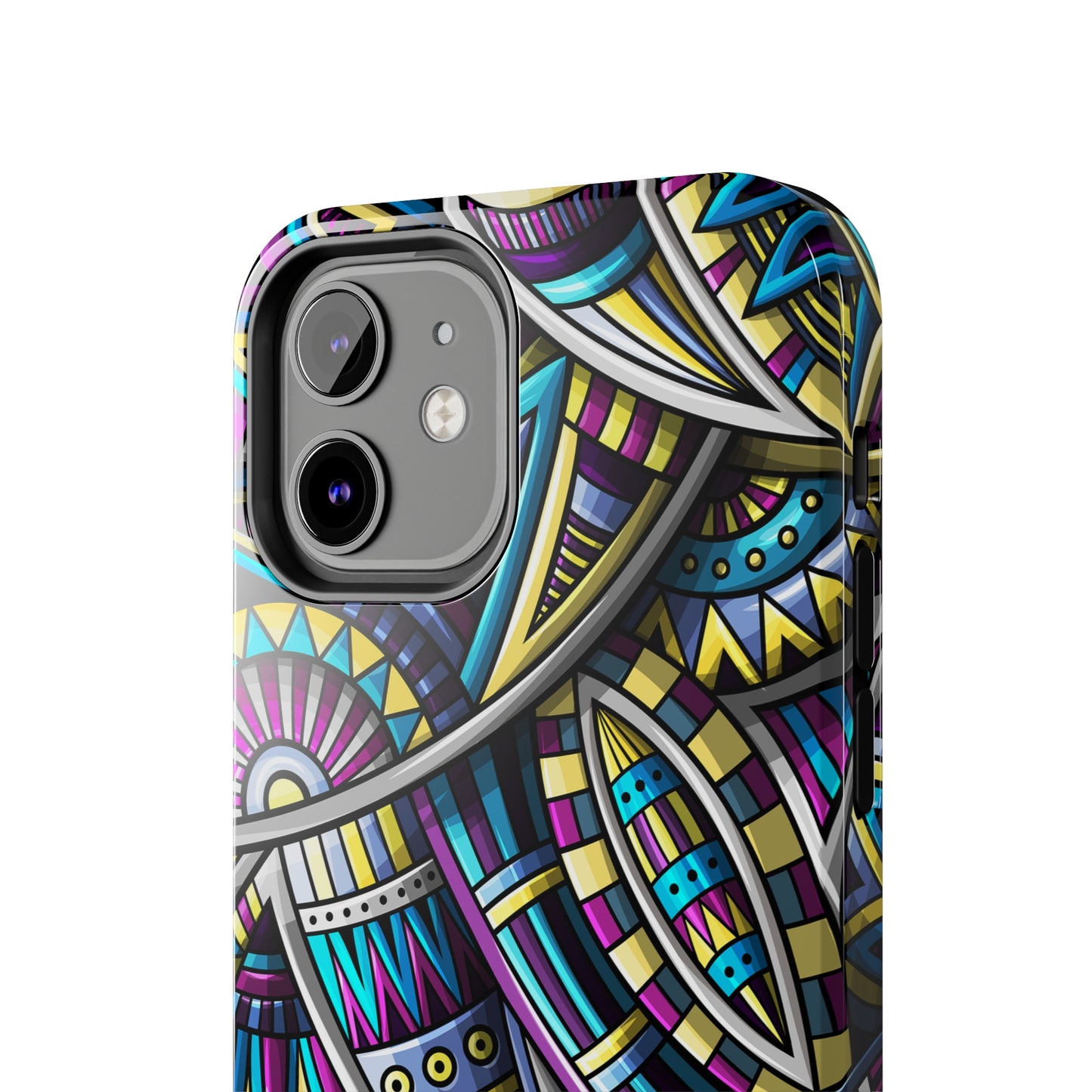 Tribal Colorful Abstract Design Iphone Tough Phone Case