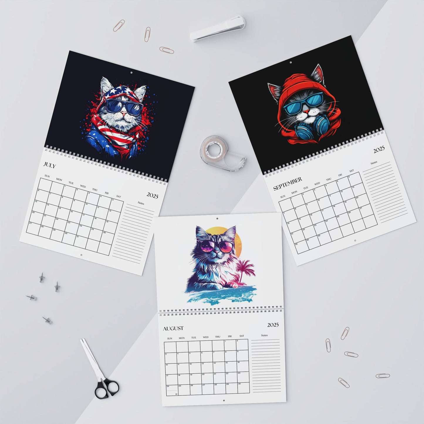 Crazy Cat Wall Calendars - 2 Sizes