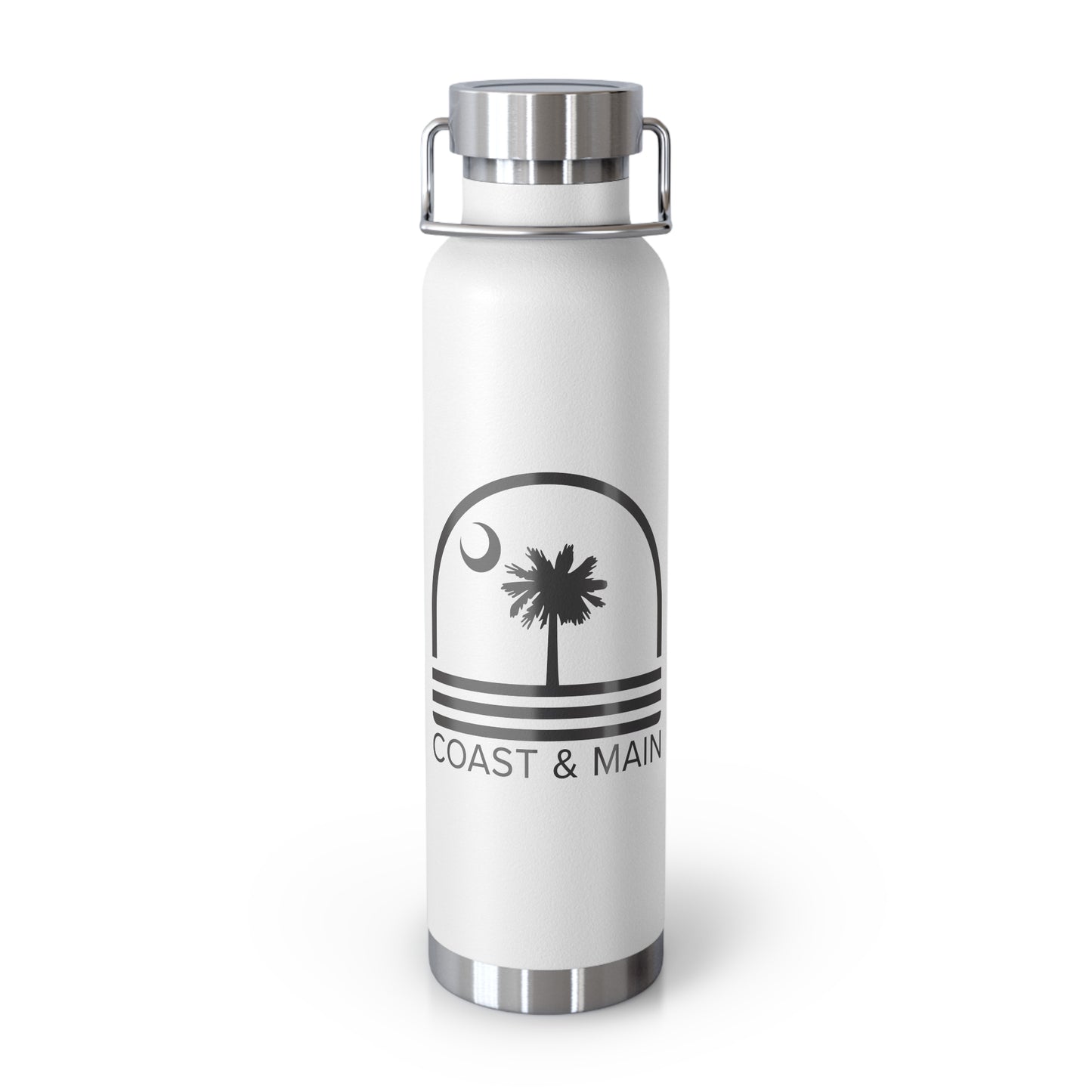 Coast & Main Logo - 22 oz Copper Vacuum Insulated Bottle Multiple Colors