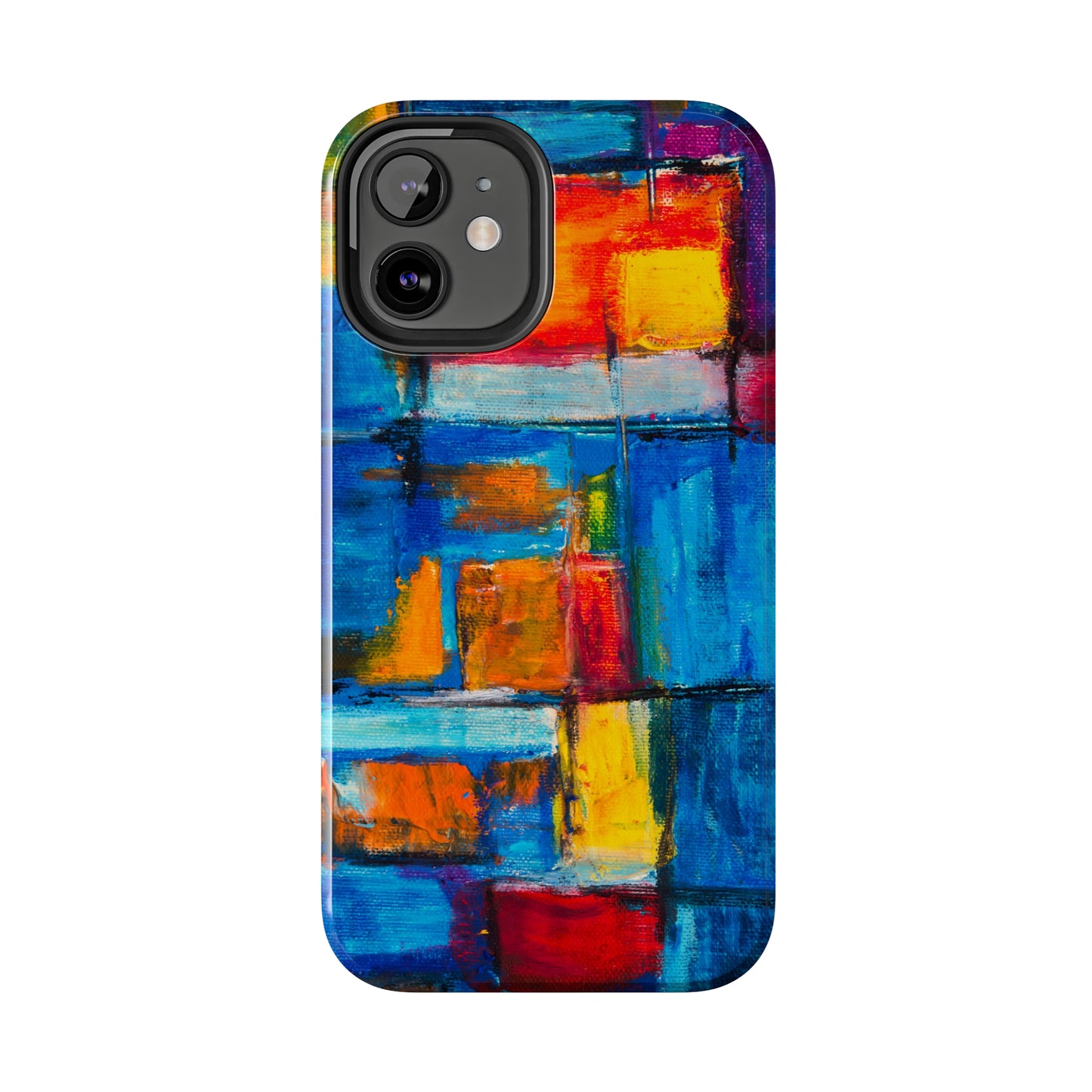 Rainbow Abstract Painting Iphone Tough Phone Case