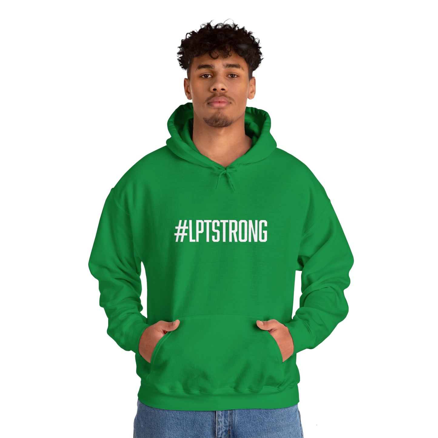 #LPTSTRONG White Lettering - Unisex Hooded Sweatshirt S-5XL - 9 Colors