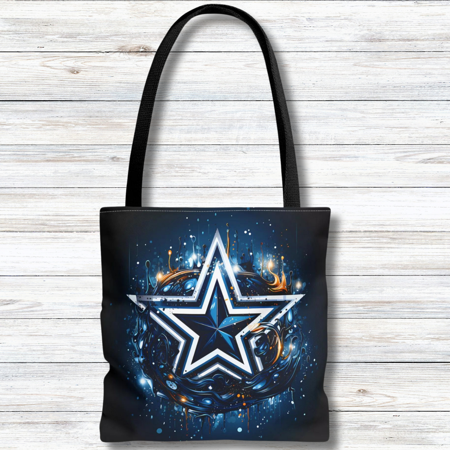 Dallas Cowboys Theme Print - Canvas Tote 3 Sizes