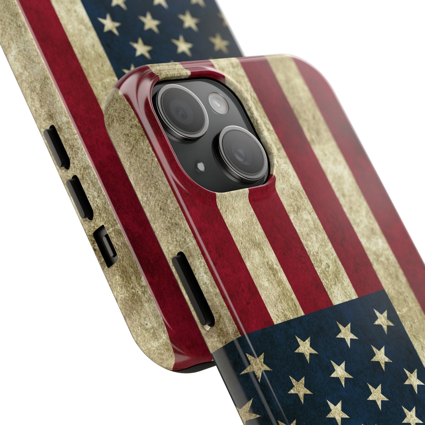 Rugged American Flag Iphone Tough Phone Case