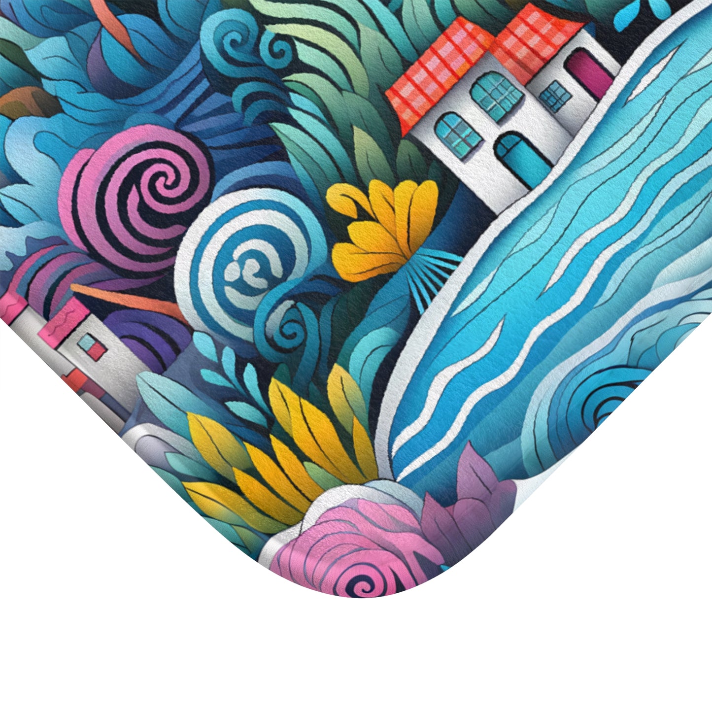 Coastal Charm Houses Inspired by South Carolina's Seaside - Bathroom Non-Slip Mat 2 Sizes