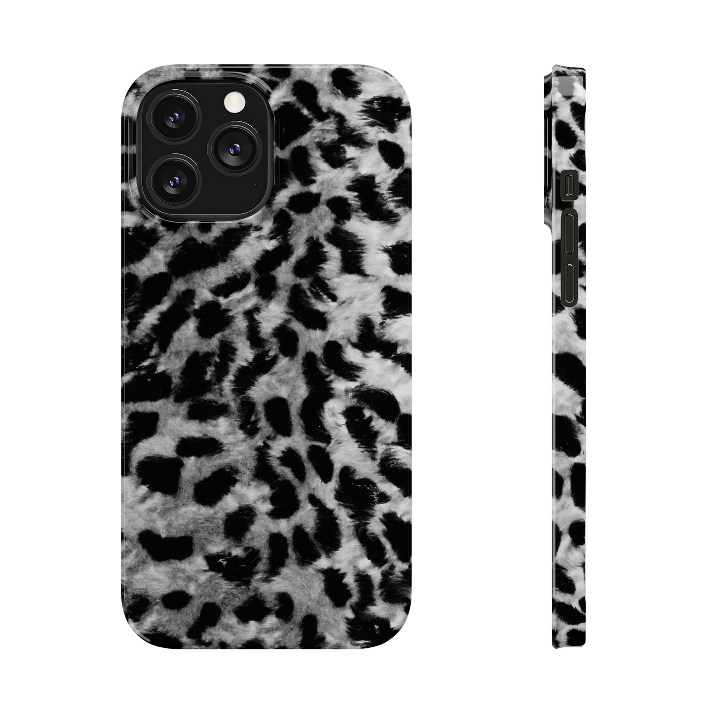 Leopard Fur Print Iphone 15-12 Slim Phone Case