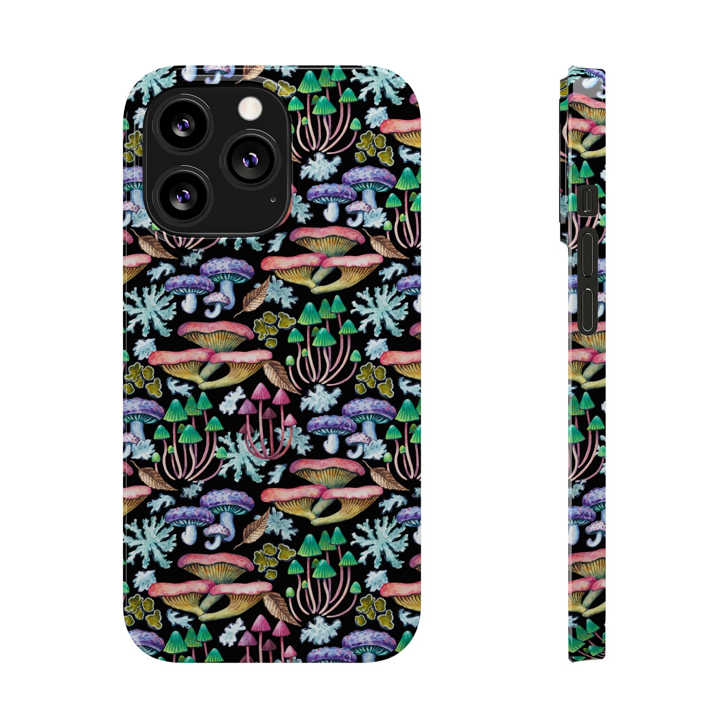 Mushroom Garden Design Iphone 15-12 Slim Phone Case