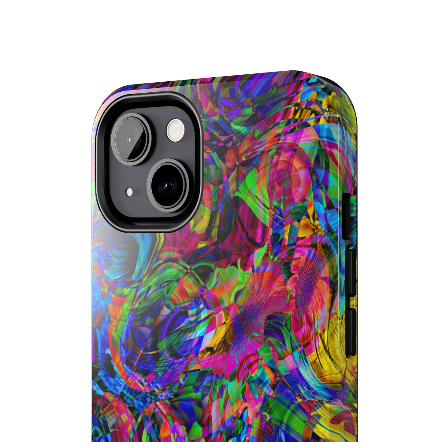 Rainbow Swirls Design Iphone Tough Phone Case