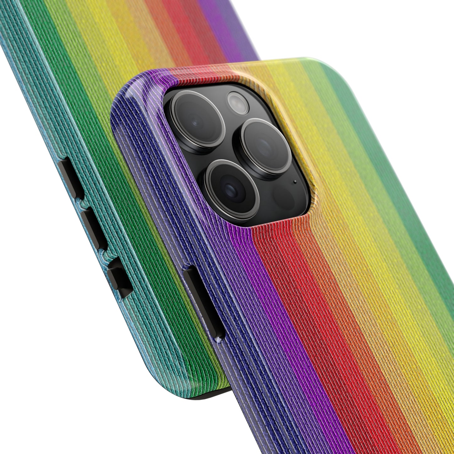 Rainbow Stripe Design Iphone Tough Phone Case