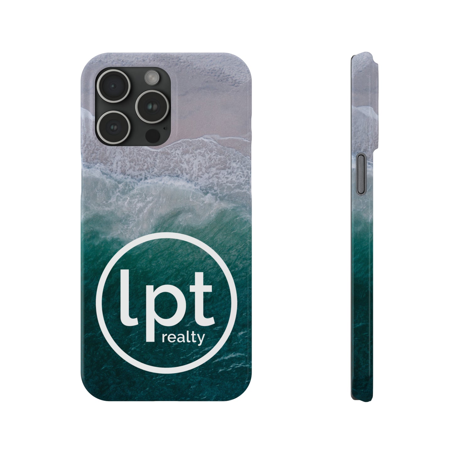 LPT Realty Logo -  Coastal Serenity: Beach and Ocean Bliss Iphone 15-12 Slim Phone Case