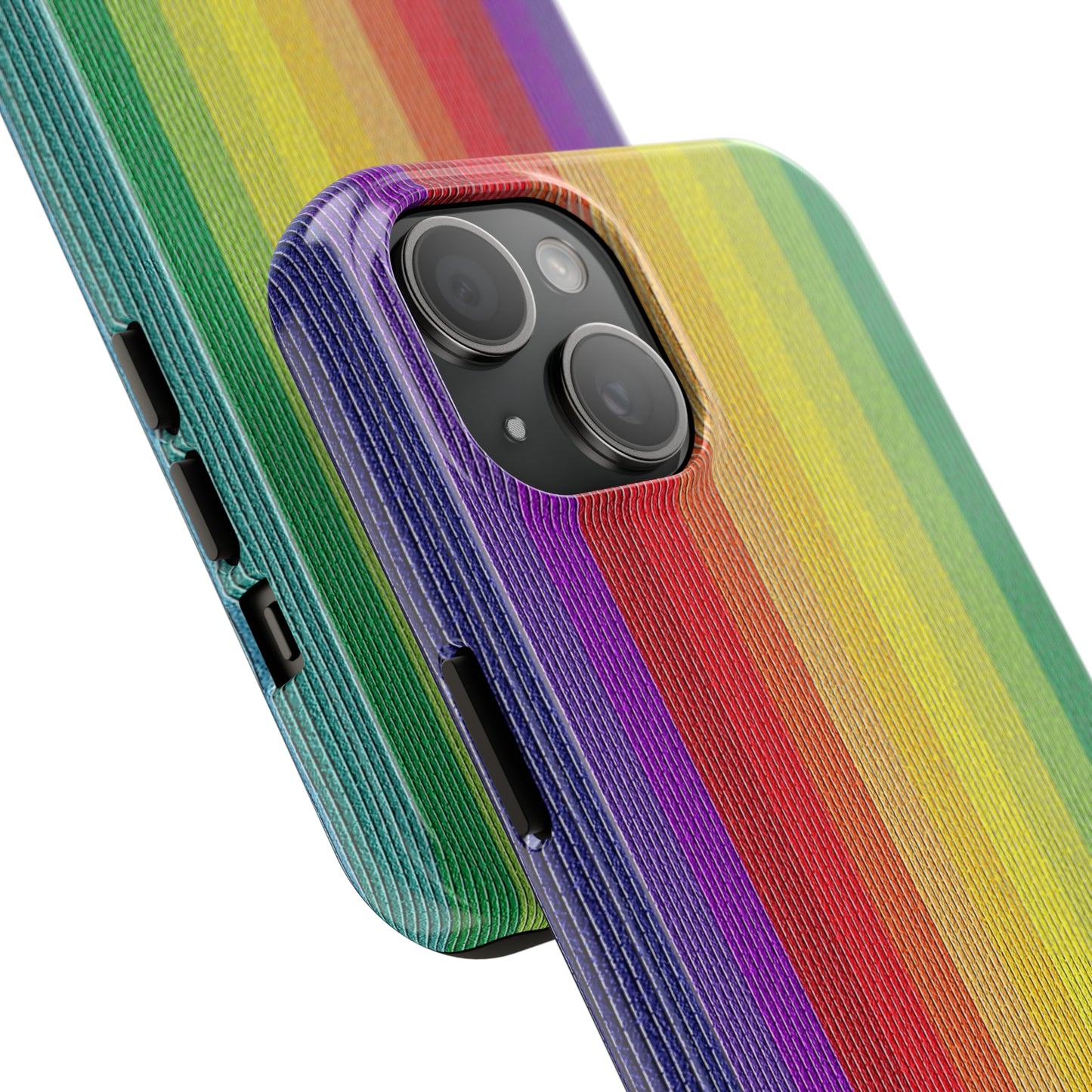 Rainbow Stripe Design Iphone Tough Phone Case