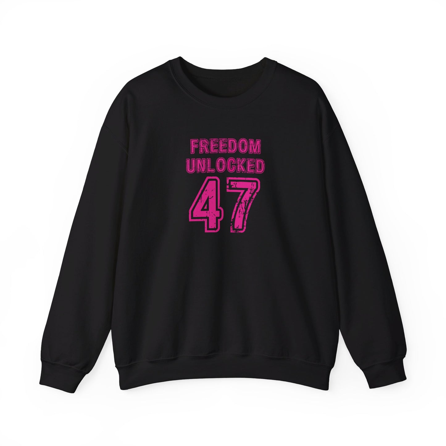 Freedom Unlock 47 in Pink Crewneck Sweatshirt Unisex S-3XL