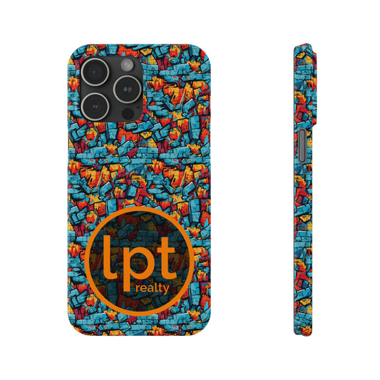 LPT Realty Logo -  3D Brick Wall Graffiti Design Iphone 15-12 Slim Phone Case