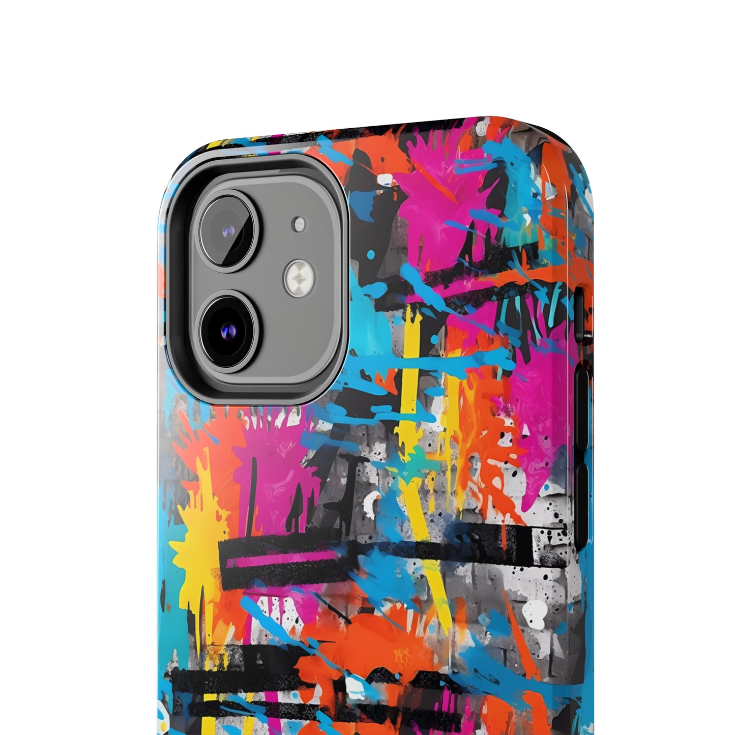 Rainbow Color Abstract Graffiti Design Iphone Tough Phone Case