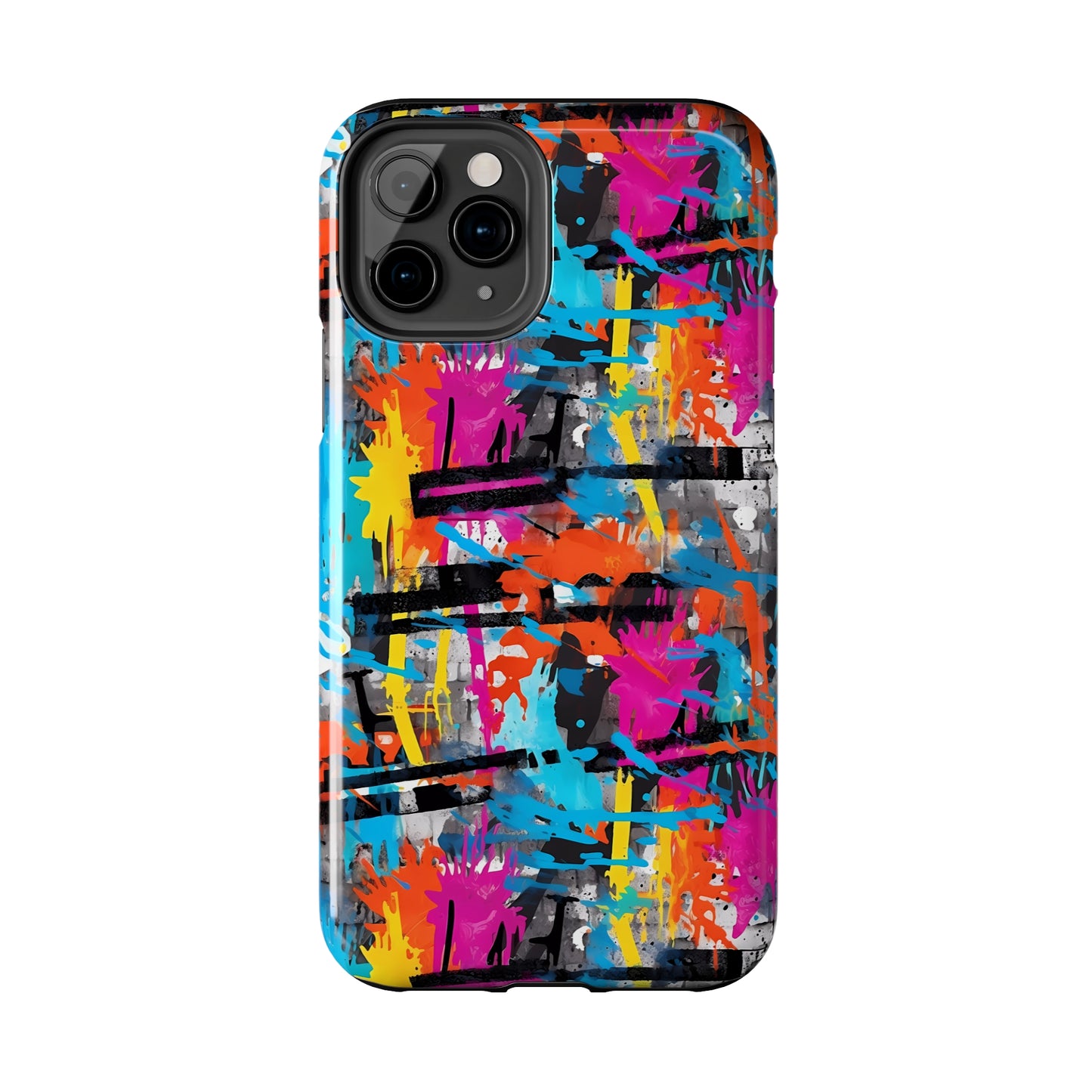 Rainbow Color Abstract Graffiti Design Iphone Tough Phone Case