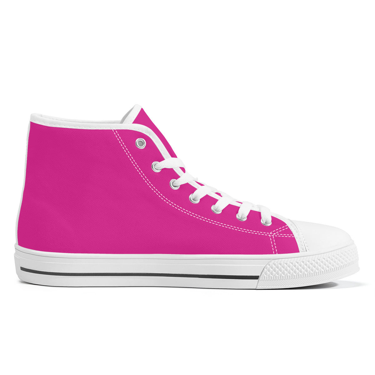 Work Hard Be Kind Pink Converse Style High Tops