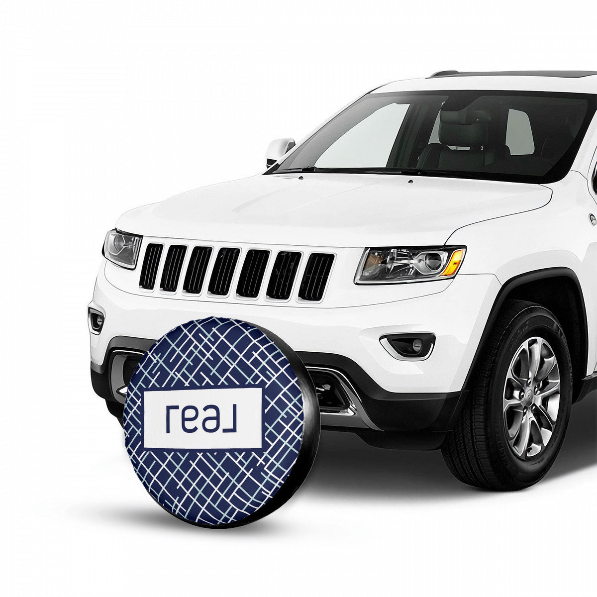 Real Broker Logo in Navy - Spare Tire Wheel Cover Sizes 14-17