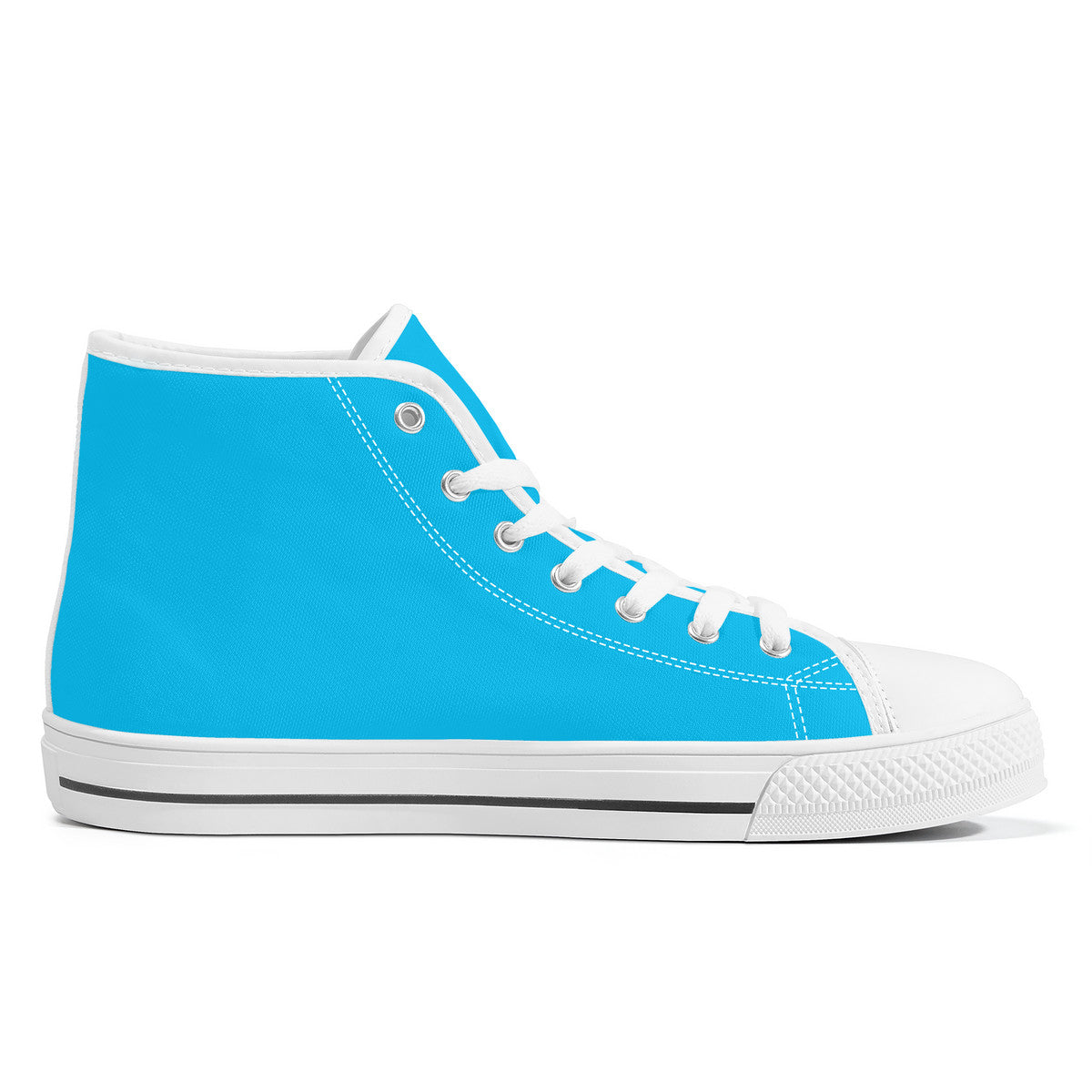 Work Hard Be Kind - Blue Converse Style High Tops