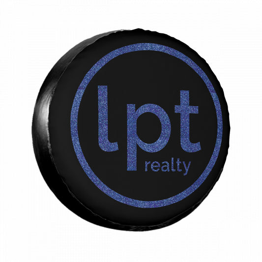 LPT Realty Logo Blue Sparkle- Spare Tire Wheel Cover Sizes 14-17